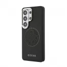 Guess PU Perforated 4G Logo mágneses tok Samsung Galaxy S26 Ultra készülékhez fekete