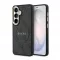 Guess műbőr 4G aranykeretes mágneses tok Samsung Galaxy S26+ készülékhez fekete