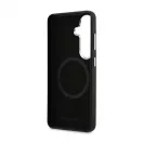 Karl Lagerfeld Grained PU Leather K&CH Heads mágneses tok Samsung Galaxy S26 készülékhez fekete
