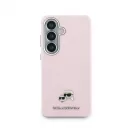 Karl Lagerfeld K&CH Heads dombornyomott PU bőr mágneses tok Samsung Galaxy S26 készülékhez, rózsaszín