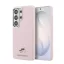 Karl Lagerfeld barázdált PU-bőr K&CH Heads mágneses tok Samsung Galaxy S26 Ultra készülékhez rózsaszín