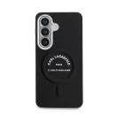 Karl Lagerfeld PU RSG Logo mágneses tok Samsung Galaxy S26 készülékhez fekete