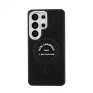 Karl Lagerfeld PU RSG Logo mágneses tok Samsung Galaxy S26 Ultra készülékhez, fekete