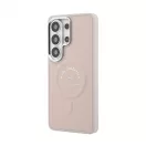 Karl Lagerfeld PU RSG Logo Magnetic tok Samsung Galaxy S26 Ultra készülékhez rózsaszín