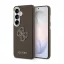 Guess PU 4G gyanta-fém logós tok Samsung Galaxy S26 készülékhez barna