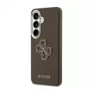 Guess PU 4G gyanta-fém logós tok Samsung Galaxy S26 készülékhez barna
