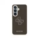 Guess PU 4G gyanta-fém logós tok Samsung Galaxy S26 készülékhez barna
