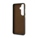 Guess PU 4G gyanta- és fém logós tok Samsung Galaxy S26+ készülékhez barna