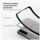 Nillkin Super Frosted PRO mágneses hátlap tok Samsung Galaxy A57 készülékhez átlátszó fekete