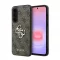 Guess PU-bőr 4G Metal Logo tok Samsung Galaxy A37 készülékhez barna