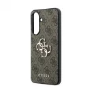 Guess PU-bőr 4G Metal Logo tok Samsung Galaxy A37 készülékhez barna