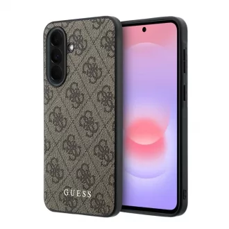   Guess PU 4G Metal Classic Logo tok Samsung Galaxy A37 készülékhez barna
