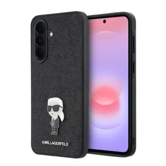   Karl Lagerfeld Fixed Glitter Metal Ikonik tok Samsung Galaxy A37 készülékhez fekete