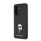Karl Lagerfeld Fixed Glitter Metal Ikonik tok Samsung Galaxy A37 készülékhez fekete
