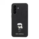 Karl Lagerfeld Fixed Glitter Metal Ikonik tok Samsung Galaxy A37 készülékhez fekete