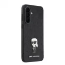 Karl Lagerfeld Fixed Glitter Metal Ikonik tok Samsung Galaxy A37 készülékhez fekete