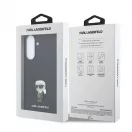 Karl Lagerfeld Fixed Glitter Metal Ikonik tok Samsung Galaxy A37 készülékhez fekete
