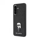 Karl Lagerfeld Fixed Glitter Metal Ikonik tok Samsung Galaxy A57 készülékhez, fekete