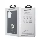 Karl Lagerfeld Fixed Glitter Metal Ikonik tok Samsung Galaxy A57 készülékhez, fekete