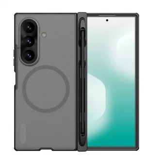   Nillkin Super Frosted FOLD mágneses tolltartós hátlapi tok Samsung Galaxy Z Fold 8 Ultra készülékhez átlátszó fekete