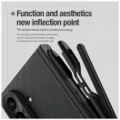 Nillkin Super Frosted FOLD mágneses tolltartós hátlapi tok Samsung Galaxy Z Fold 8 Ultra készülékhez átlátszó fekete